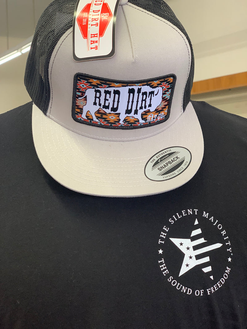 Red Dirt Hat Co l Great White Buffalo Silver/Black [RDHC96]