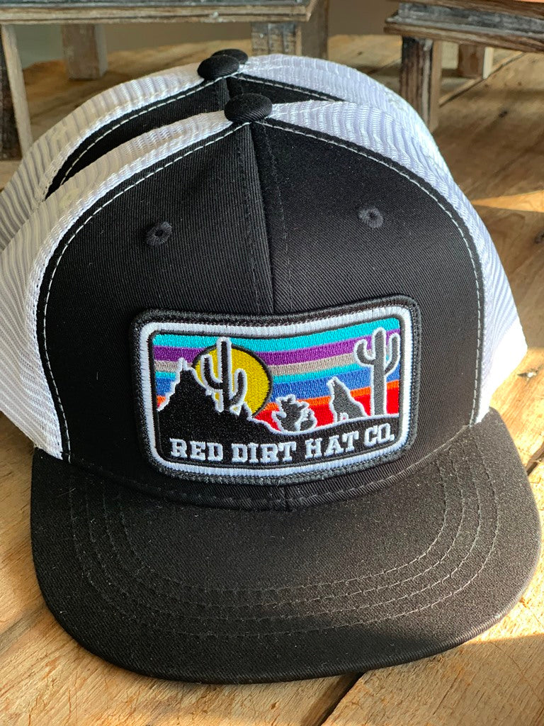 Red Dirt Hat Co l Youth Coyote Black/White