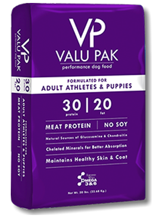 VALU-PAK FREE l Purple Bag 30/20 Dog Food